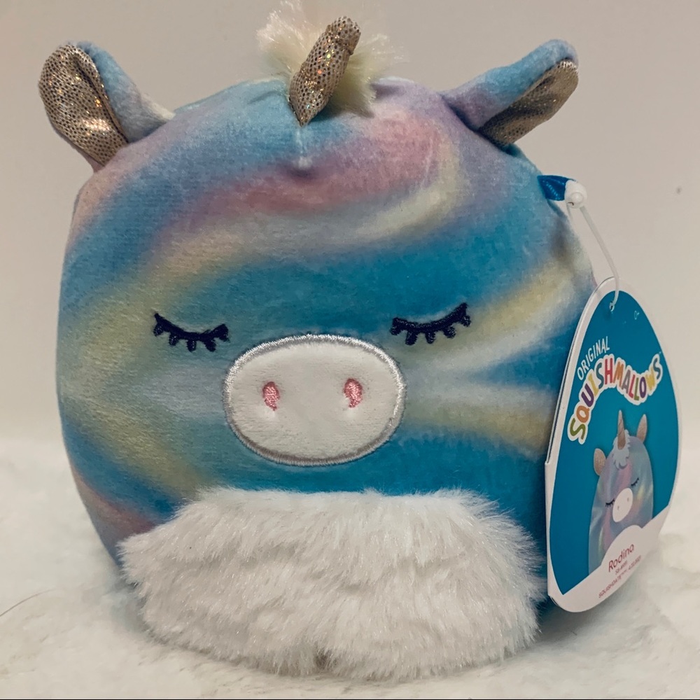 Squishmallow Rodina Unicorn 🦄, Marble Pattern, Furry Belly, 5” New